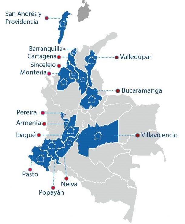 Casas del consumidor regionales Colombia